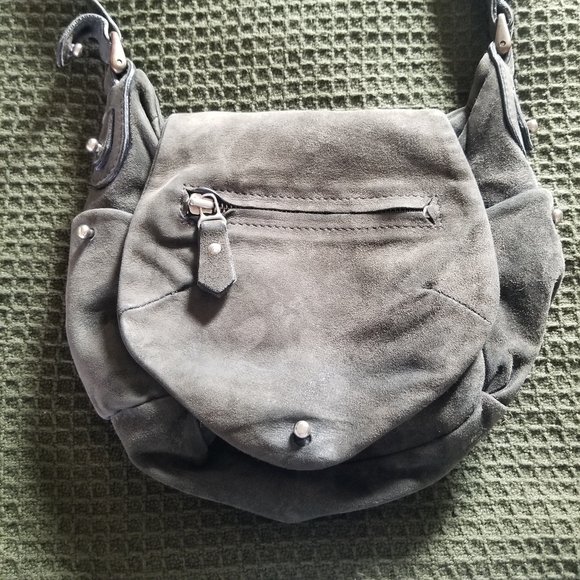 Isabel Marant | Suede Olive Green Crossbody Bag - Picture 2 of 9